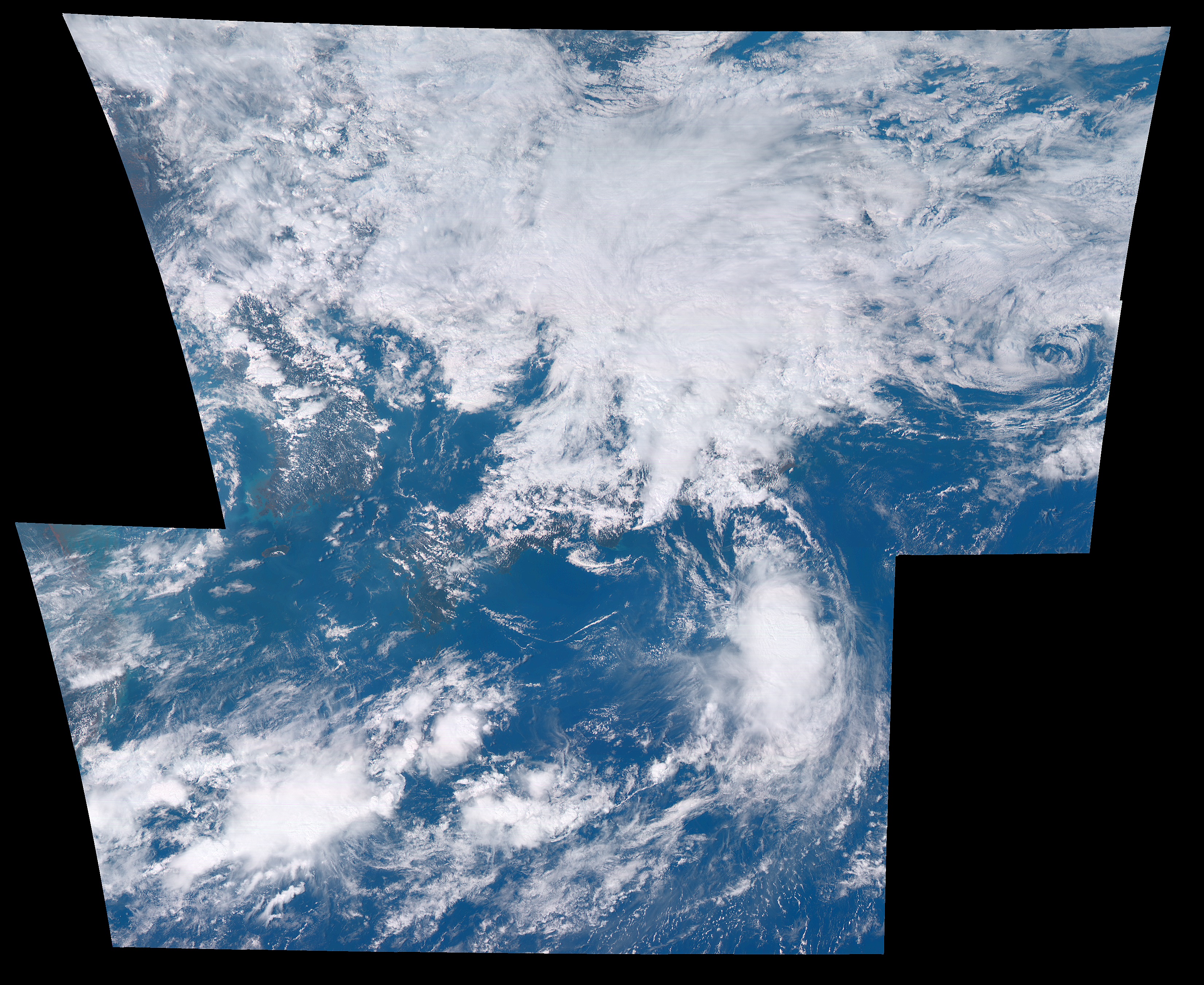 ひまわり8号からの雲画像