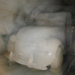 凍った車